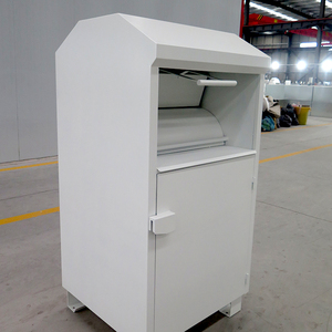 Outdoor trash can outdoor used clothing donation drop off box donation bin clothing recycle