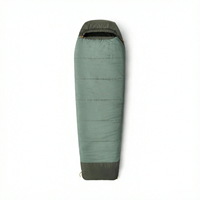 Sac de couchage en nylon recyclé écologique, sac de couchage synthétique de type momie pour le camping en plein air, vente en gros OEM