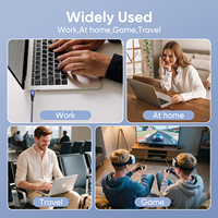 Câble de charge rapide USB C vers USB C 60W PD, tressé en nylon, haute vitesse 480 Mbps, cordon de synchronisation des données durable, résistant aux plis, pour Samsung, iPad, Switch