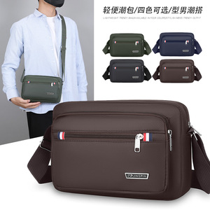 JINGPIN Men's Chest Bag Oxford Cloth Multi-layer Storage Casual Business Crossbody Bag for Leisure Travel Spring 2025 - Product Image 4
