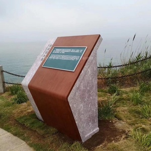 Modern Large Art Decor Corten Steel Garden Metal Indicator <strong>Sign</strong> - Product Image 1