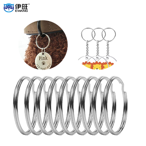Custom Logo Stainless Steel Split <b>Keyring</b> Wholesale Metal Keychain Ring for Promotional Gifts - Product Image 2