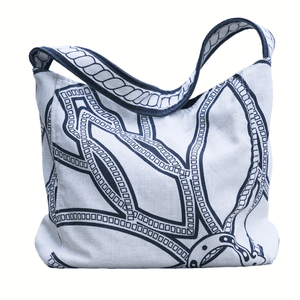 Borsa Tote in Tela di Alta Qualità con Motivo Cavallo - Ampia Capacità, Borsa per il Pendolarismo con Chiusura a Scatto e Decorazione con Lettere per Donne - Product Image 4