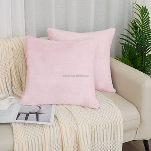 Fundas de Almohada de Piel Sintética de Conejo Rosa Modernas y Lujosas, Superventas del Fabricante, Decoración para el Hogar, Sofá, Hotel - Product Image 2