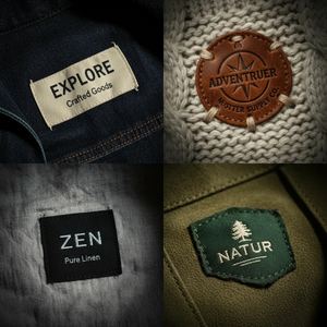 ป้ายทอขนาด 15x40 มม. ป้ายโลโก้ขายดี ป้ายเสื้อผ้า ป้ายพิมพ์ ป้ายติดเสื้อผ้า - Product Image 2