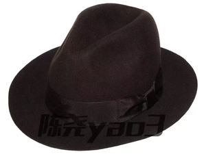 หมวกทรงสูง R105 คลาสสิค ทำจากผ้าขนสัตว์ 100% ปีกกว้าง ทรงเฟโดรา แฟชั่นสำหรับผู้ชาย หมวกแจ๊ส สำหรับงานปาร์ตี้ ทุกฤดู - Product Image 5