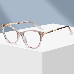 Sang trọng Cat Eye khung quang học cho phụ nữ thiết kế thời trang Kính Mắt Chống ánh sáng màu xanh khung quang - Product Image 3