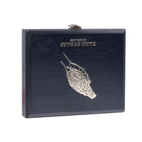 Boîte à dattes en bois avec couvercle rabattable personnalisée en gros, boîte cadeau de luxe en bois laqué pour le Ramadan, l'Aïd, l'emballage de dattes, de chocolats, de baklavas