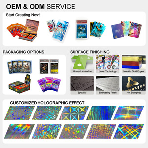 รับผลิตการ์ดเกมพิมพ์โลโก้ตามแบบที่กำหนดเอง ขายส่งการ์ดเล่นโฮโลแกรมแบบกำหนดเอง - Product Image 4