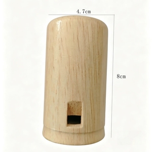 Sifflet musical en bois de hêtre naturel pour enfants, vente en gros - Product Image 2