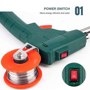 Kit <span class=keywords><strong>de</strong></span> Soldadura Eléctrica <span class=keywords><strong>de</strong></span> <span class=keywords><strong>Estaño</strong></span> 110V-220V 60W con Pistola <span class=keywords><strong>de</strong></span> <span class=keywords><strong>Estaño</strong></span> Automática, Empuñadura Tipo Lápiz, Estación <span class=keywords><strong>de</strong></span> Soldadura <span class=keywords><strong>de</strong></span> Calentamiento Rápido en 1 Minuto y Herramientas - Product Image 2