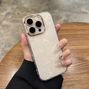 Trendy Beschermende Glitter Shell Patroon Telefoon Hoesje Voor Iphone 17 17 Pro 17 Pro Max 17 Air 16 15 14 13 12 11 Mobiele Hoes - Product Image 4