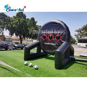 充气足球飞镖板巨型飞镖足球高尔夫脚飞镖6pcs球运动游戏10英尺/3米