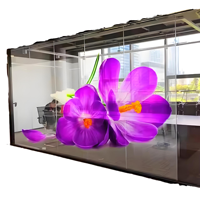 Écran LED transparent haute luminosité 1000x1000mm, panneau LED grille couleur pleine pour vitrages de bâtiments et centres commerciaux, directement de l'usine