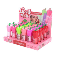 Lot de 24 brillants à lèvres liquides fruités et mignons, avec paillettes crémeuses, rouge à lèvres de luxe en gros pour marque privée