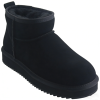 Vente en gros ODM/OEM, vente directe d'usine, bottes de neige imperméables unisexes, bottes d'hiver classiques en cuir de vachette, logo et style personnalisés