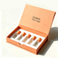 Coffret cadeau de parfum magnétique de luxe haut de gamme, boîte en papier rigide, plusieurs flacons, emballage de parfum avec insert en mousse EVA