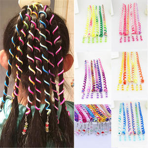 Nueva Llegada: Coleteros para Niños, Accesorios para el Cabello de Cerámica Suave, Cuerda Rizada, Lindos Accesorios para la Cabeza Infantil, Coletero Elástico Tipo Cable de Teléfono - Product Image 3