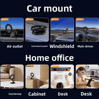 Support de voiture OEM 2026, design pliable universel créatif, magnétique, ABS+PC, H600, logo personnalisé, hauteur réglable, rotatif