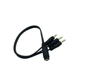 1FT Gold Plated 3.5mm (1/8") TRS Female to 3 x 3.5mm (1/8") Stereo Jack Male 1 Input 3 Output Stereo Audio AUX Splitter Cable