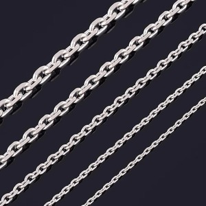 Cadena de Eslabones Rolo de Acero Inoxidable de 1.6/2/2.4/3/4/5mm de Ancho para Hombre y Mujer, Collar Ovalado de Moda, Gargantilla de Alta Calidad, Regalo de Joyería - Product Image 1