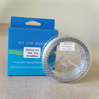 Engins de pêche à la mouche pour truite d'eau douce ligne volante support ligne de pêche boucle Double couleur tressée 20LB 30LB ligne de support