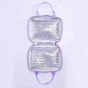 Sac à déjeuner personnalisé, durable, écologique, pour adultes et enfants, sac isotherme pour pique-nique en plein air, sac de rangement pour aliments, imperméable, en nylon, avec fermeture éclair - Product Image 4