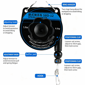 Spring Balancer Sbd 12 0.5 1.2kg Lifting Capacity Manual <b>Hoist</b> For Electric Screwdriver Tools - Product Image 5