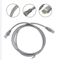 Cat6 UTP kabel Patch dengan konektor RJ45, panjang 1M 2M 3M 5M 10M untuk kabel komunikasi