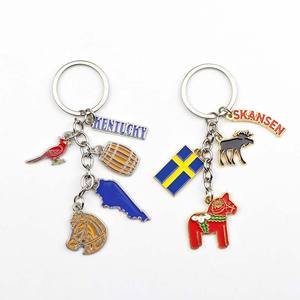 Llavero de Metal Esmaltado con Diseño Vikingo de Noruega y Dinamarca, Personalizado de Fábrica - Product Image 6