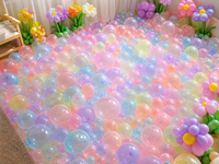 Ballons en latex cristallin écologiques |   Latex naturel 100% biodégradable |   Certifié EN71 et ASTM |   Vente en gros de produits de fête durables
