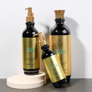 PRO TECH 1000ml Professional Formula Proven Amazing Results 2.4 Protein GOLD Brazilian Keratin Hair Shampoo Treatment