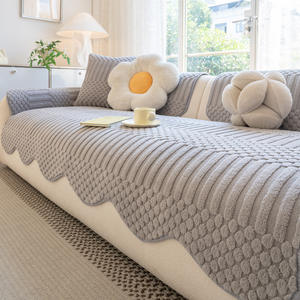 Funda de Sofá de Lana Sherpa con Forma Especial 2026, Gruesa, Antideslizante y Resistente a Arañazos de Gatos <span class=keywords><strong>para</strong></span> Invierno - Product Image 4