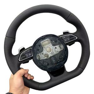 Disponible en Stock, Liberación Rápida para <span class=keywords><strong>Audi</strong></span> Q5 Q7 R8 TTRS C6 C7 S7 B8 B9 C8 A3 A4 A5 A7 A8 S4, Volante de Cuero para Automóvil, Accesorios para Automóvil - Product Image 1