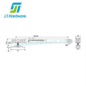 <span class=keywords><strong>Rail</strong></span> coulissant de roue suspendue pour entrepôt de grange rouleau de <span class=keywords><strong>porte</strong></span> en bois de Style moderne 100KG rouleau de <span class=keywords><strong>porte</strong></span> <span class=keywords><strong>coulissante</strong></span> lisse hydraulique - Product Image 2