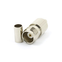 Adaptador Coaxial RF SMA-TNC de Latón, Conector Macho RP-TNC a Hembra RP-SMA