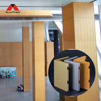 Alumtimes Matériau de construction moderne Colonne perforée en aluminium Couleur Colonne bon marché Panneau de revêtement en aluminium pour hall d'entrée