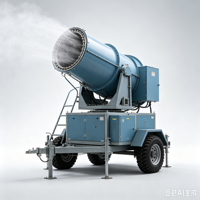 Canon à brouillard haute pression pour la lutte contre la poussière sur les chantiers de construction et la protection de l'environnement