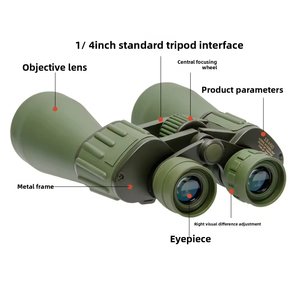 OEM personalizable 15X60 gran aumento HD binoculares luz baja visión nocturna verde al aire libre transfronterizo telescopio Bak4 Prisma - Product Image 2