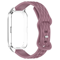 Bracelet de montre en silicone texturé avec fermoir papillon pour bracelet intelligent Huawei Band 11 Pro
