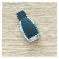 Mise à niveau de clé vierge de clé intelligente de voiture Mercedes Remote 3 boutons Benz de haute qualité sans logo (433 mhz/NEC) jeu de clés de voiture sans clé Eentry