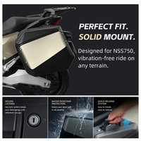 Sacoches latérales de moto compatibles avec Honda Forza 750, coffre de rangement rigide à dégagement rapide, gauche et droite, 33L/26L