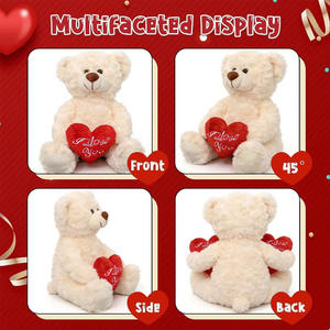 ตุ๊กตา<span class=keywords><strong>หมี</strong></span>เท็ดดี้น่ารัก พร้อมหัวใจ I Love You ของเล่นตุ๊กตาขนนุ่มสีขาวน่ารัก ของขวัญวันเกิดสำหรับเธอ/เขา แฟนสาว แฟนหนุ่ม ของขวัญวันครบรอบ <span class=keywords><strong>หมี</strong></span>ขนาด 50 ซม. - Product Image 4