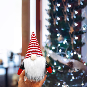 Decoraciones Navideñas, Adorno Colgante para Árbol de Navidad, Muñeco Gnomo sin Rostro de 20 cm, Decoración para Fiestas Navideñas en Casa, Regalos - Product Image 6