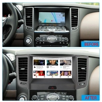 Autoradio Android 2 DIN pour Infiniti FX35 FX37 2009-2012, système multimédia de voiture, Car-play, stéréo, GPS, navigation, lecteur vidéo