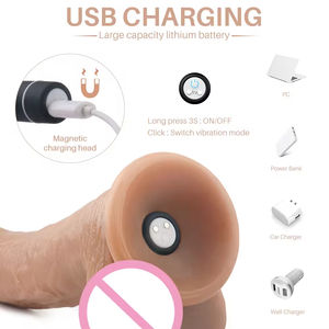 Dildo realista de silicona con ventosa fuerte para mujer, vibrador grande, juguete sexual para adultos, venta al por mayor - Product Image 6