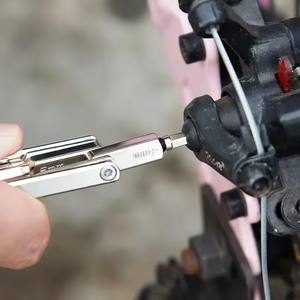 Kit d'outils de réparation de vélo 8 en 1, pour moto, VTT, vélo de route, tournevis, clé hexagonale pliable, clé à rayons, ensemble d'outils pour VTT - Product Image 3