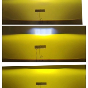 Sanvi Universal Fog Bi Led Dual Color matrix Straight Headlamp Hyperboloid Fog Light - Product Image 2