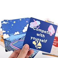 Cartes d'affirmation personnalisées portables 350 GSM pour coureurs de marathon et de trail : stimulez la résilience mentale