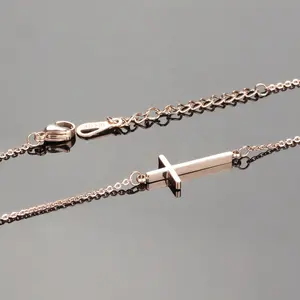 Bijoux classique religieux croix personnalisé luxe bracelets de cheville indiens pour femmes